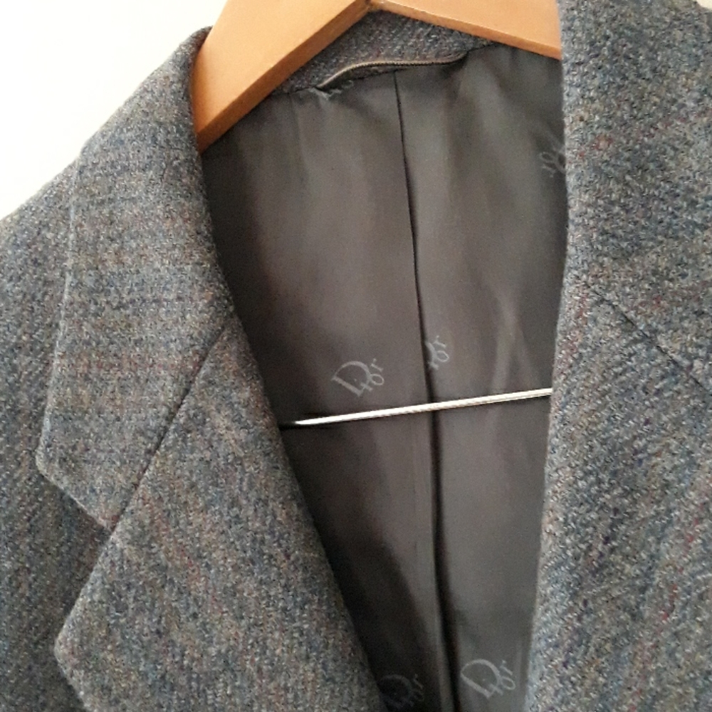 Christian Dior Monsieur Wool Notched Lapel Blazer